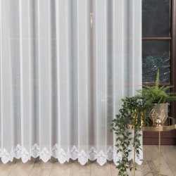 Firanka haftowana ze wzorem na samym dole 123592