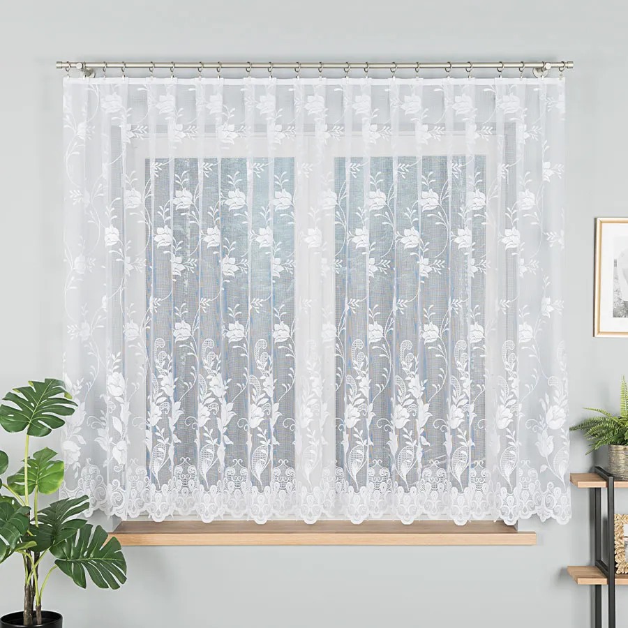 Firanka żakardowa ze wzorem po całości 005189