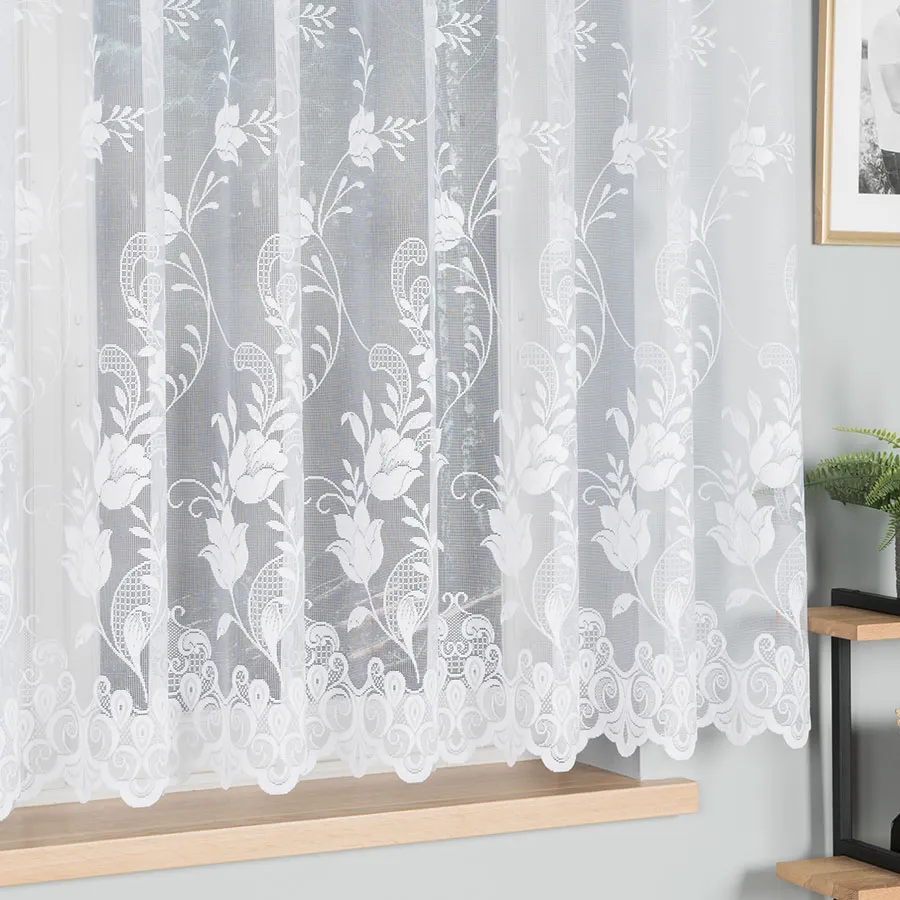 Firanka żakardowa ze wzorem po całości 005189