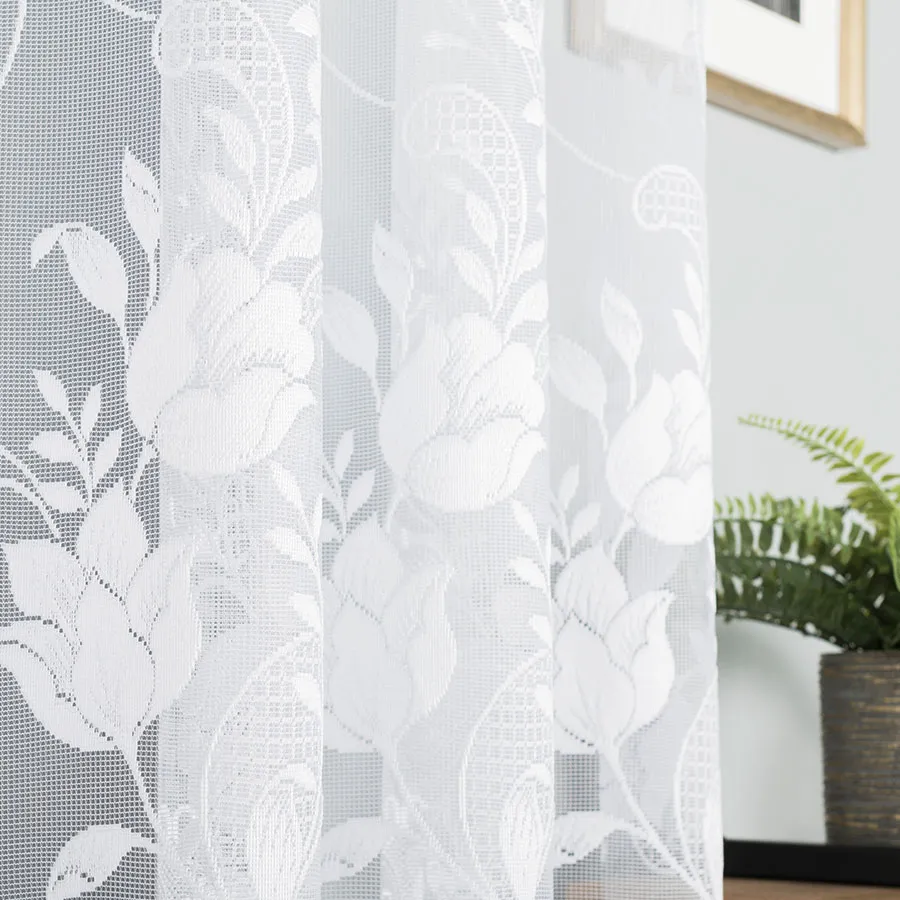 Firanka żakardowa ze wzorem po całości 005189