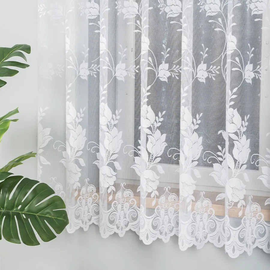 Firanka żakardowa ze wzorem po całości 005189