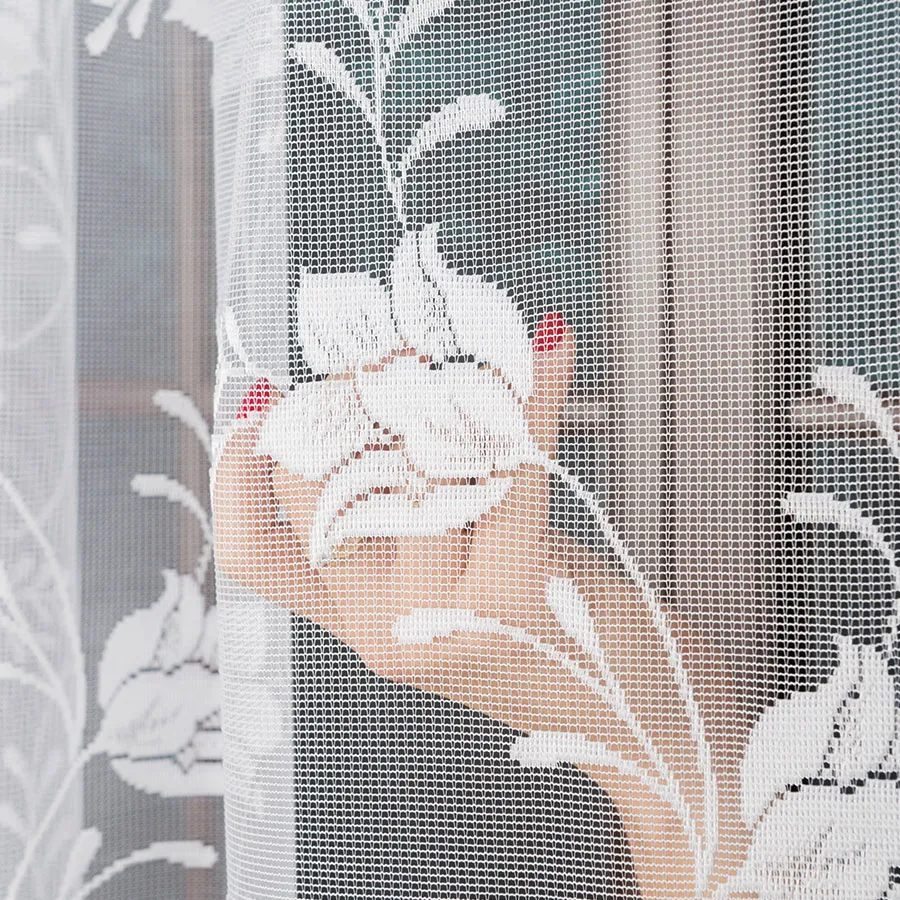 Firanka żakardowa ze wzorem po całości 005189