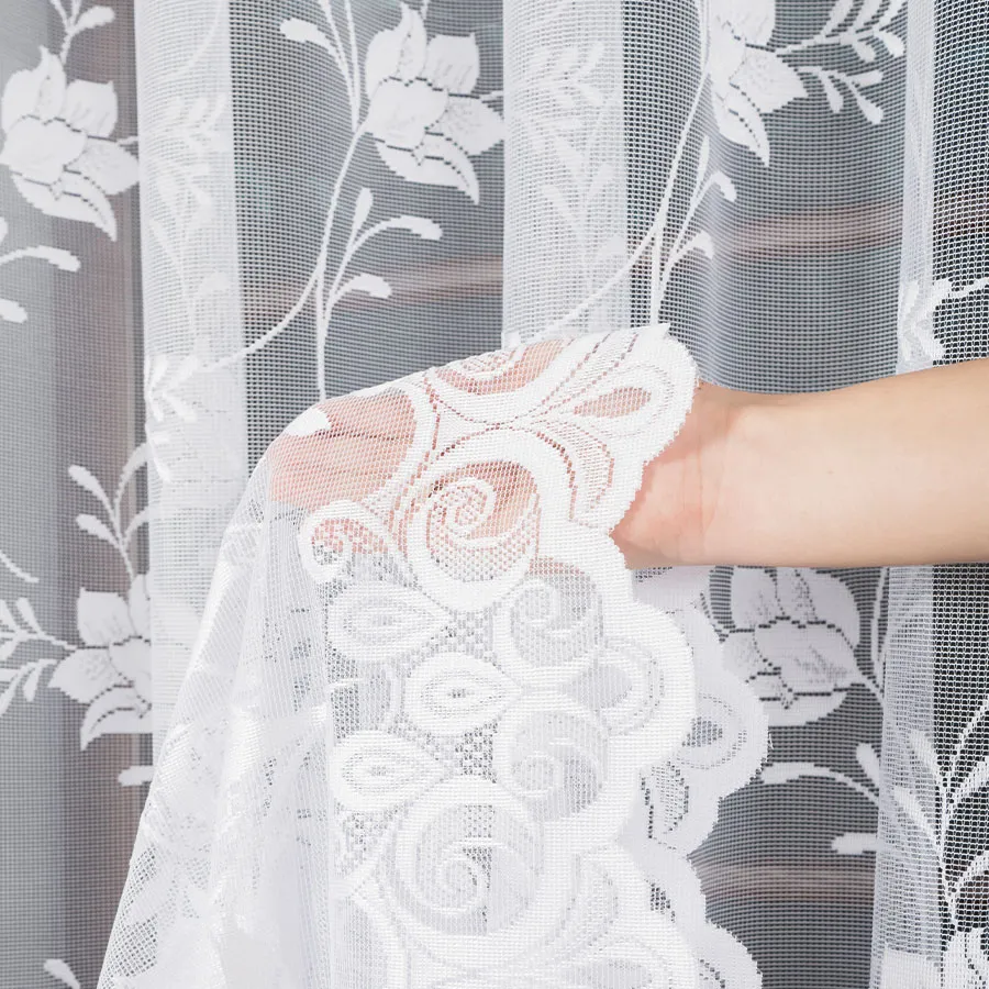 Firanka żakardowa ze wzorem po całości 005189