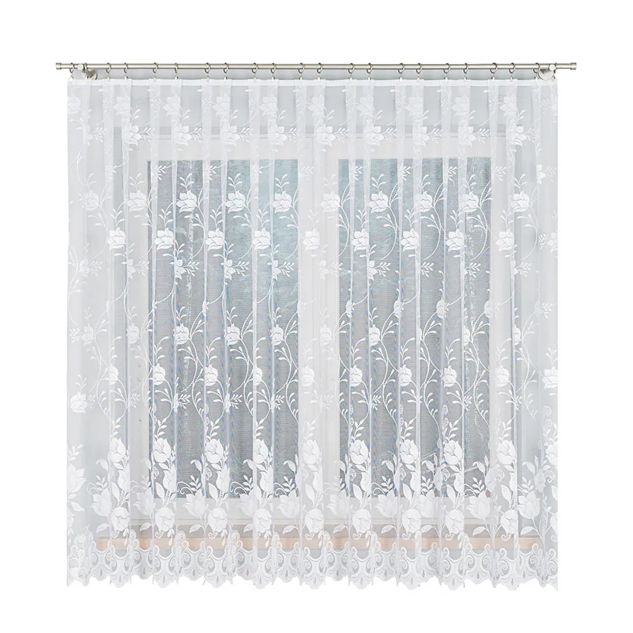 Firanka żakardowa ze wzorem po całości 005189