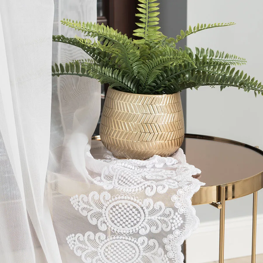 Firanka haftowana ze wzorem na samym dole 127102