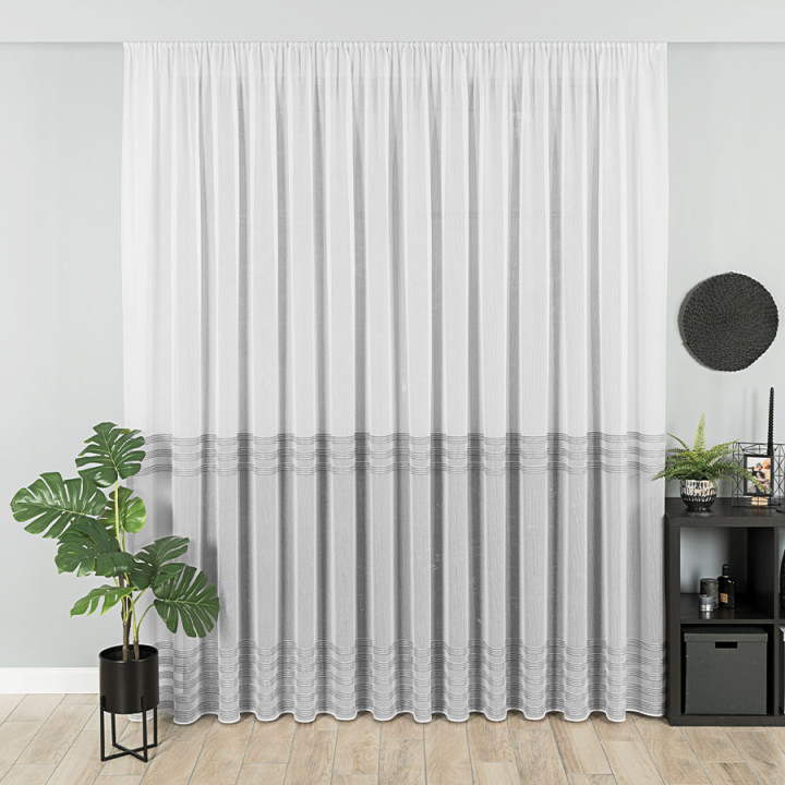 Firanka gotowa fantazyjna z taśmą RAYAS · 300x230 · kolor 599013-003