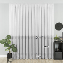 Firanka gotowa fantazyjna z taśmą RAYAS