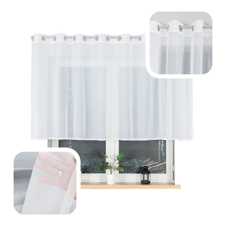 Firana gotowa na przelotkach LOLA · 300x120 · kolor WNP000-001
