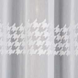 Firanka gotowa haftowana z taśmą PEPITKA Firanka gotowa haftowana z taśmą PEPITKA