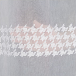 Firanka gotowa haftowana z taśmą PEPITKA Firanka gotowa haftowana z taśmą PEPITKA