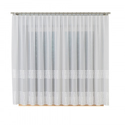 Firanka gotowa haftowana z taśmą PEPITKA Firanka gotowa haftowana z taśmą PEPITKA