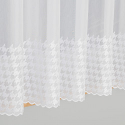 Firanka gotowa haftowana z taśmą PEPITKA Firanka gotowa haftowana z taśmą PEPITKA