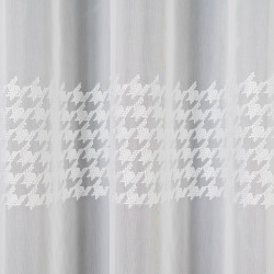 Firanka gotowa haftowana z taśmą PEPITKA Firanka gotowa haftowana z taśmą PEPITKA