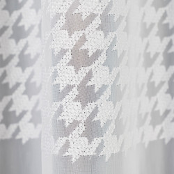 Firanka gotowa haftowana z taśmą PEPITKA Firanka gotowa haftowana z taśmą PEPITKA