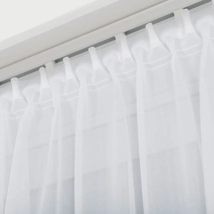 Firanka gotowa haftowana z taśmą SENTIERI