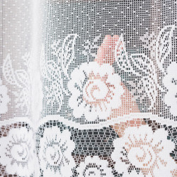 Firanka żakardowa ze wzorem pasowym 044136 Firanka żakardowa ze wzorem pasowym 044136