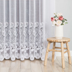 Firanka żakardowa ze wzorem pasowym 638085 Firanka żakardowa ze wzorem pasowym 638085