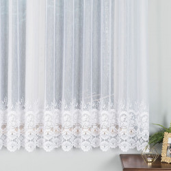 Firanka żakardowa ze wzorem na dole 018864 Firanka żakardowa ze wzorem na dole 018864