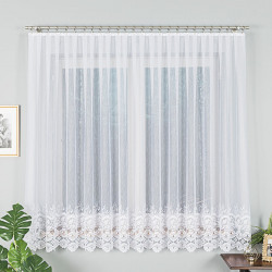 Firanka żakardowa ze wzorem na dole 018864 Firanka żakardowa ze wzorem na dole 018864