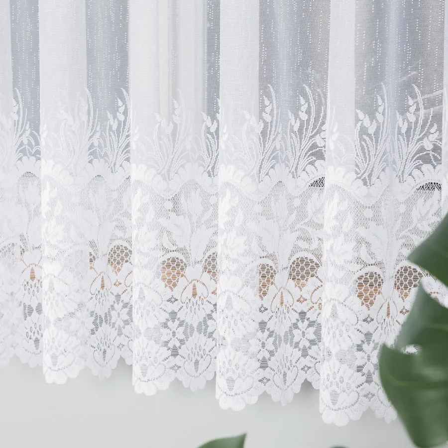 Firanka żakardowa ze wzorem na dole 018864