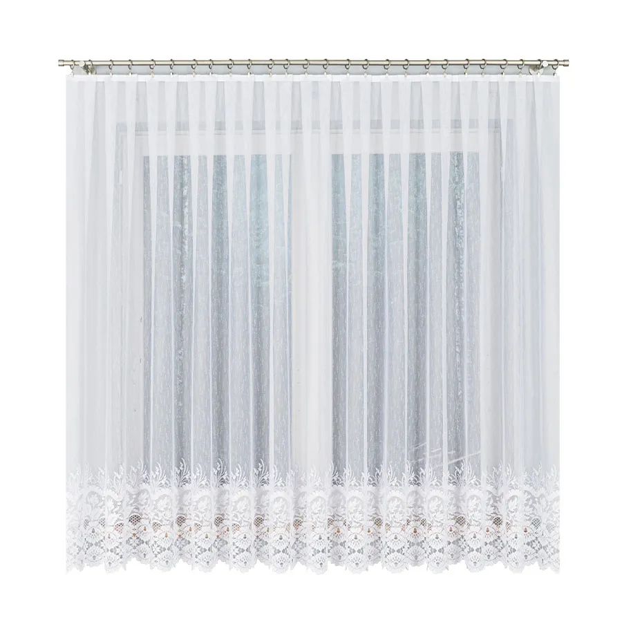 Firanka żakardowa ze wzorem na dole 018864