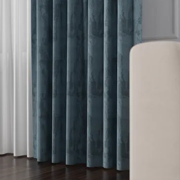 Zasłony niebieskie / błękitne