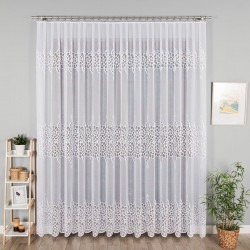 Firanka żakardowa ze wzorem pasowym 355000