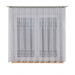 Firanka żakardowa ze wzorem pasowym 355000