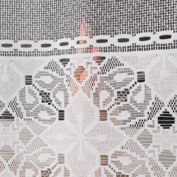 Firanka żakardowa ze wzorem pasowym 358700