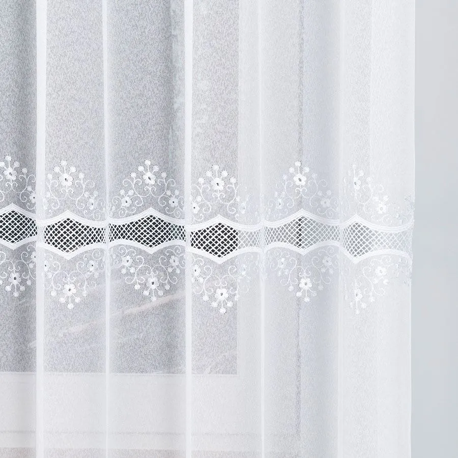 Firanka z aplikacją gipiurową 040613