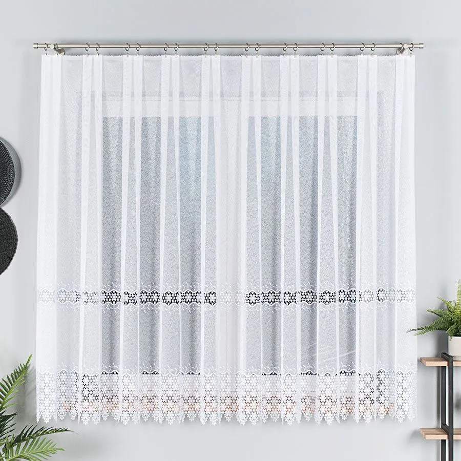 Firanka z aplikacją gipiurową 089060