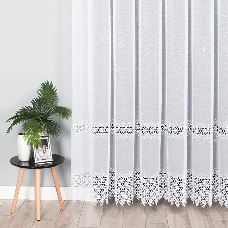 Firanka z aplikacją gipiurową 089060