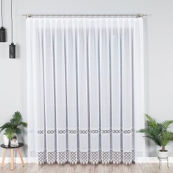 Firanka z aplikacją gipiurową 089060 Firanka z aplikacją gipiurową 089060