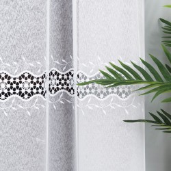 Firanka z aplikacją gipiurową 089060 Firanka z aplikacją gipiurową 089060