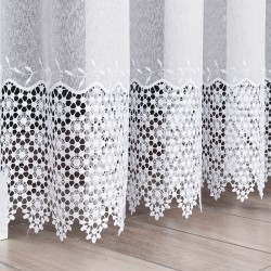 Firanka z aplikacją gipiurową 089060 Firanka z aplikacją gipiurową 089060