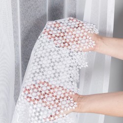 Firanka z aplikacją gipiurową 089060 Firanka z aplikacją gipiurową 089060