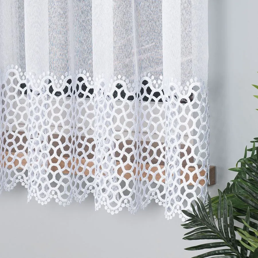 Firanka z aplikacją gipiurową 008897