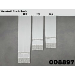 Firanka z aplikacją gipiurową 008897