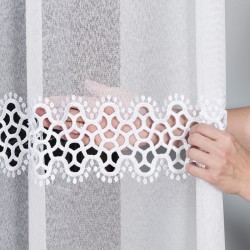 Firanka z aplikacją gipiurową 008897