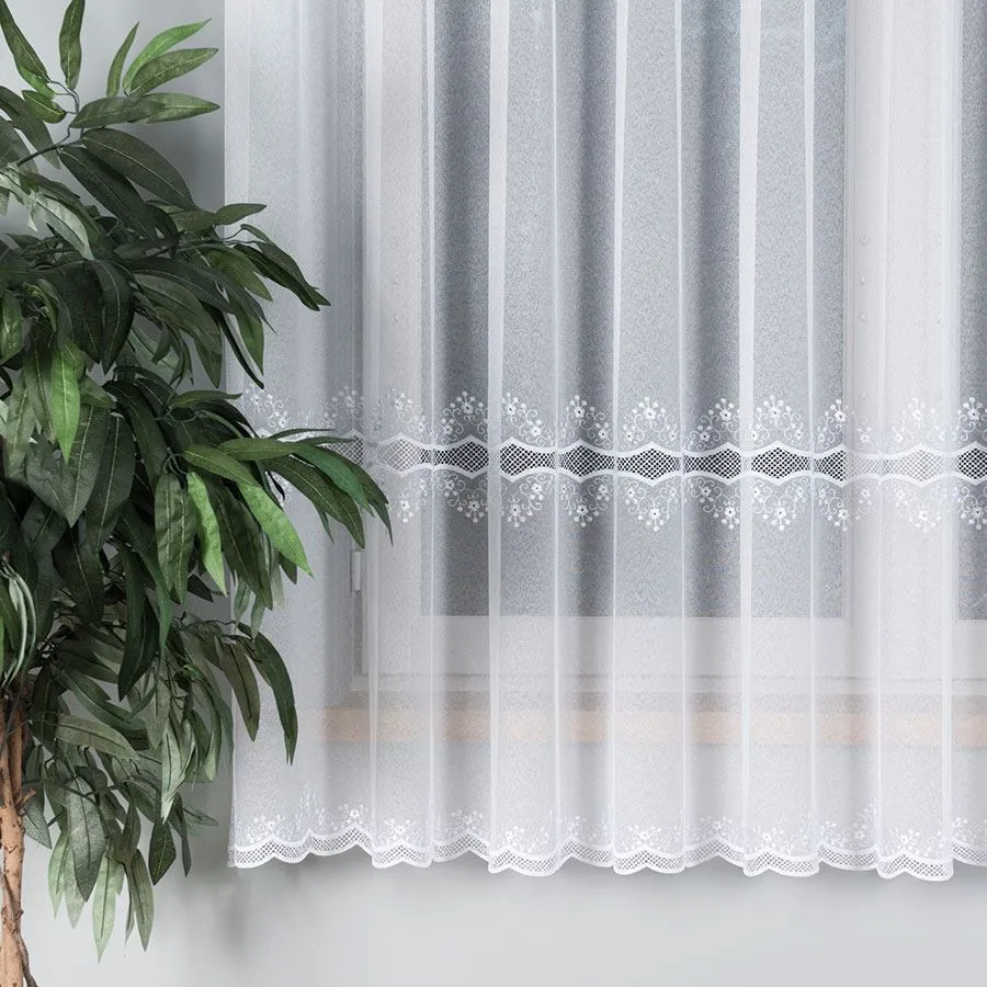 Firanka z aplikacją gipiurową 040613