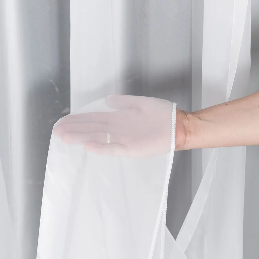 Firanka woalowa z ołowianką 000762