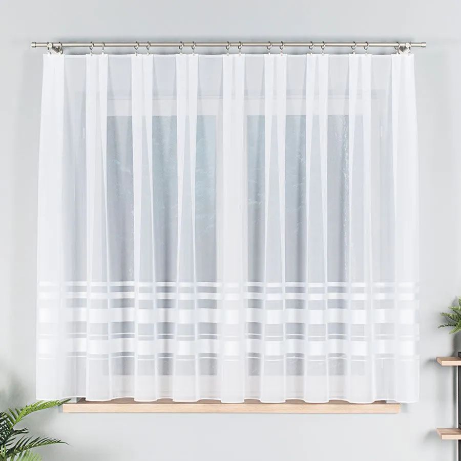 Firanka woalowa z ołowianką 000762