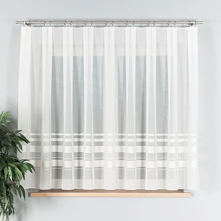 Firanka woalowa z ołowianką 000762