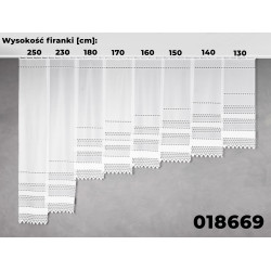 Firanka żakardowa 018669 Firanka żakardowa 018669