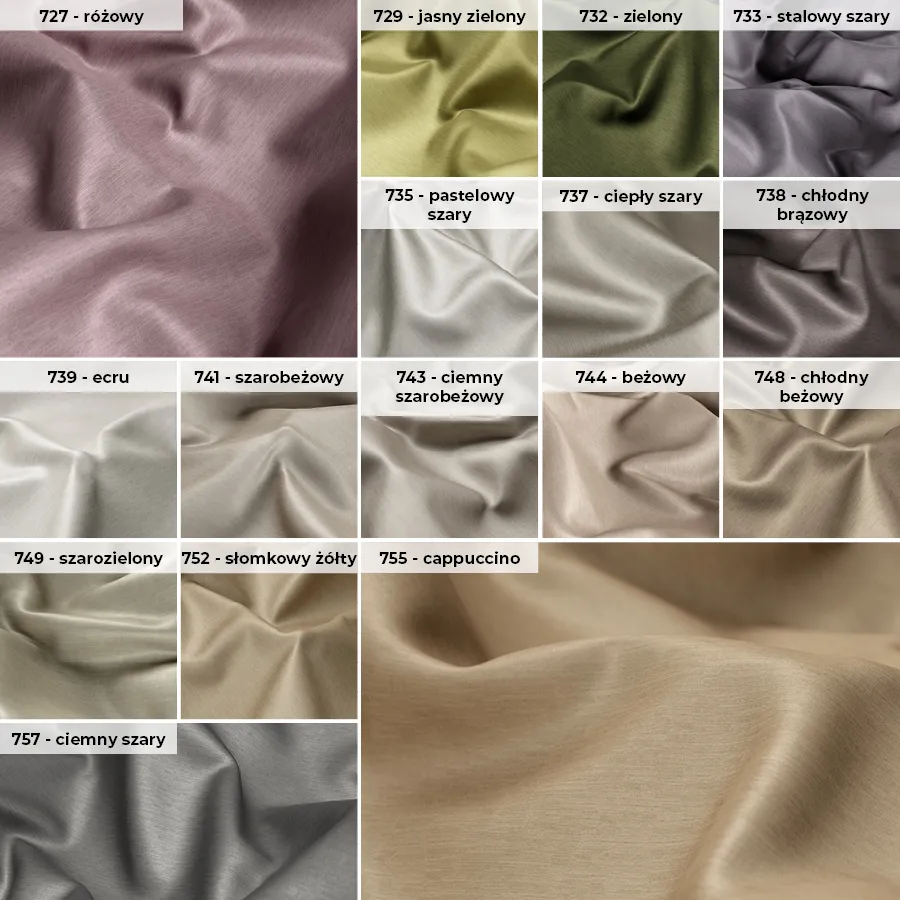 Tkanina dekoracyjna typu blackout CORAL