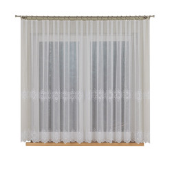 Firanka haftowana ze wzorem pasowym 013293