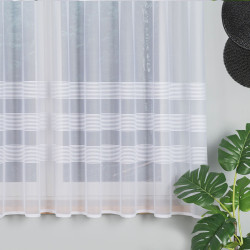 Firanka żakardowa ze wzorem pasowym 000282 Firanka żakardowa ze wzorem pasowym 000282