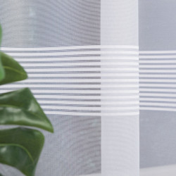 Firanka żakardowa ze wzorem pasowym 000282 Firanka żakardowa ze wzorem pasowym 000282