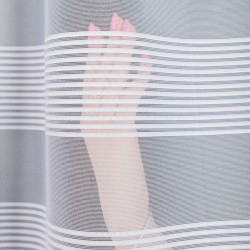 Firanka żakardowa ze wzorem pasowym 000282 Firanka żakardowa ze wzorem pasowym 000282