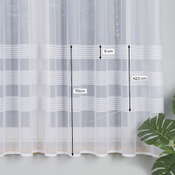 Firanka żakardowa ze wzorem pasowym 000282 Firanka żakardowa ze wzorem pasowym 000282